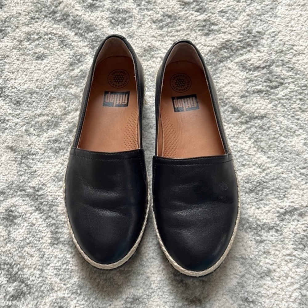 Fitflop Supercomff Comfort Black Loafers 7